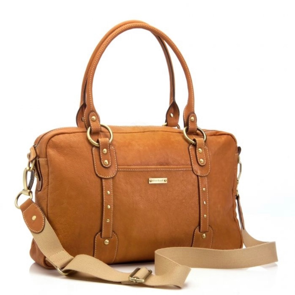 Storksak Elizabeth Leather Diaper Bag